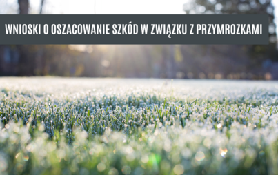 Zdjęcie do Wnioski o oszacowanie szk&oacute;d w związku z przymrozkami